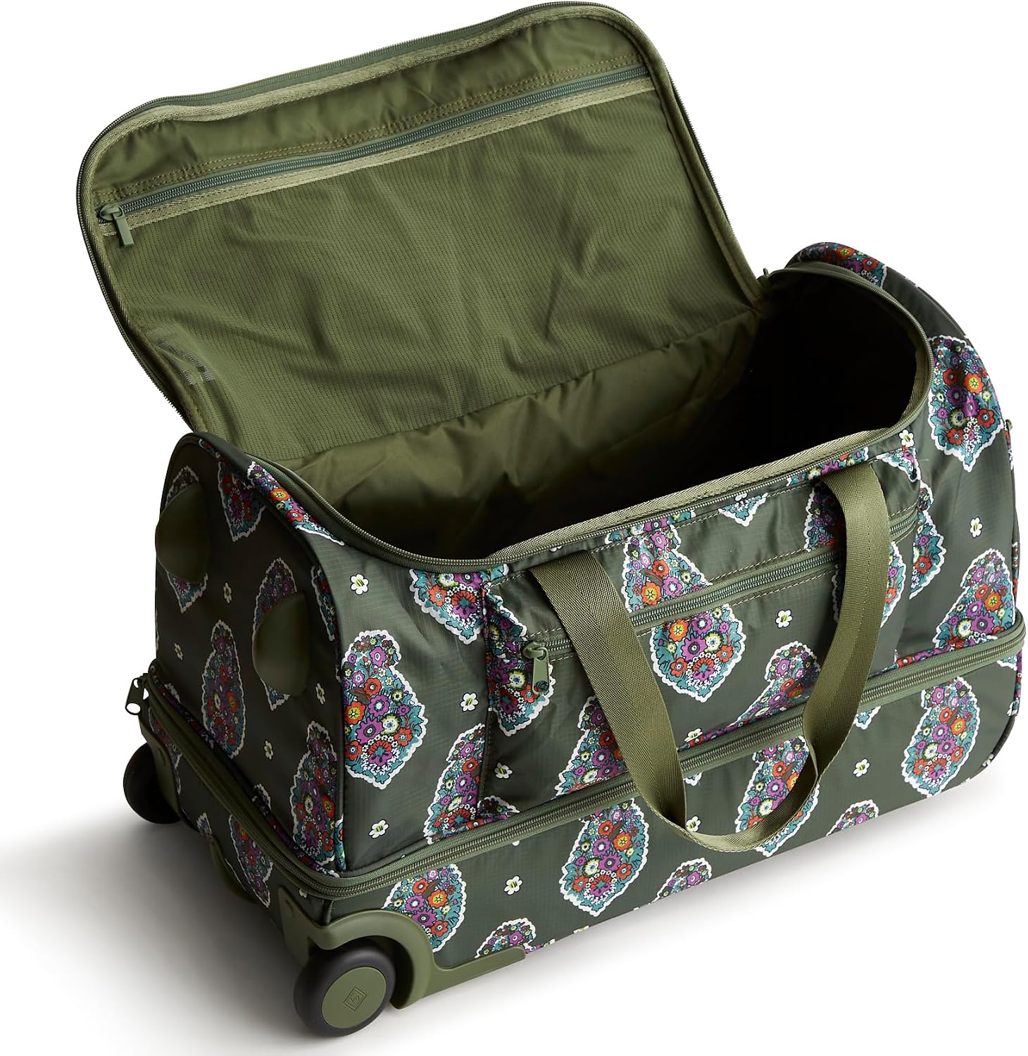 Vera Bradley Women's Adair Rolling Duffel Travel Bag - Ripstop