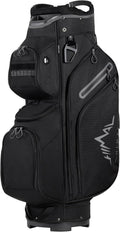 uniHimal Golf Cart Bag, 15 Way Organizer Divider Top with Handles and Rain Cover