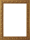 ArtXO A2 Picture Frame Wooden, Display Pictures A3 with Mat or A2 Without Mat, Wall Hanging Photo Frame, Vintage Poster Frame Gold