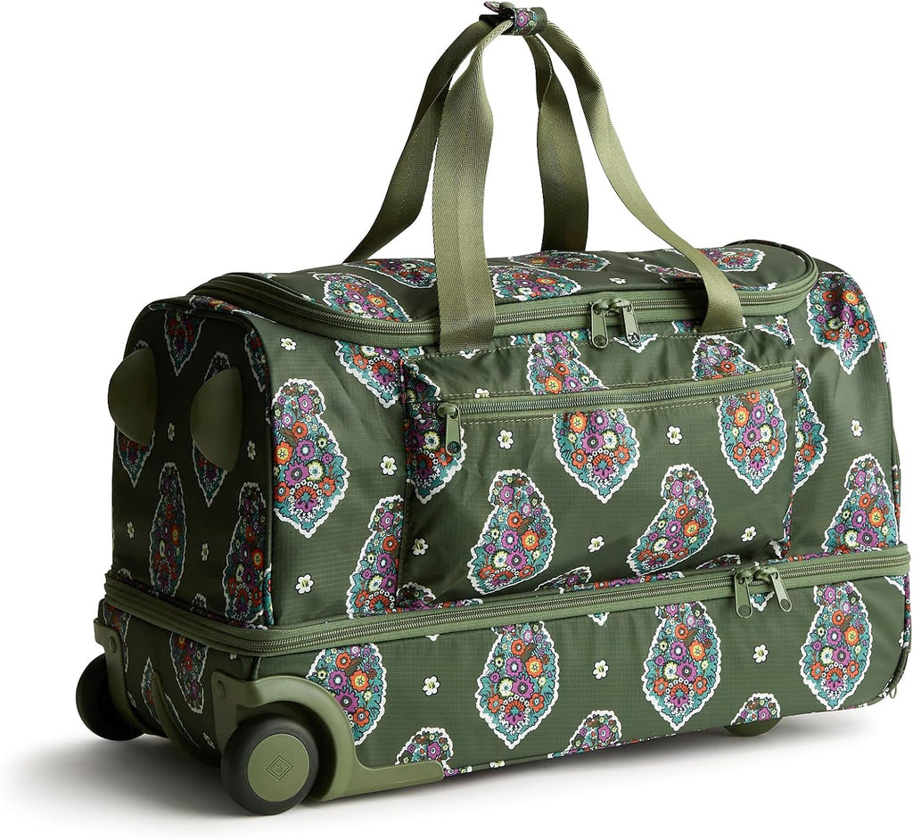 Vera Bradley Women's Adair Rolling Duffel Travel Bag - Ripstop