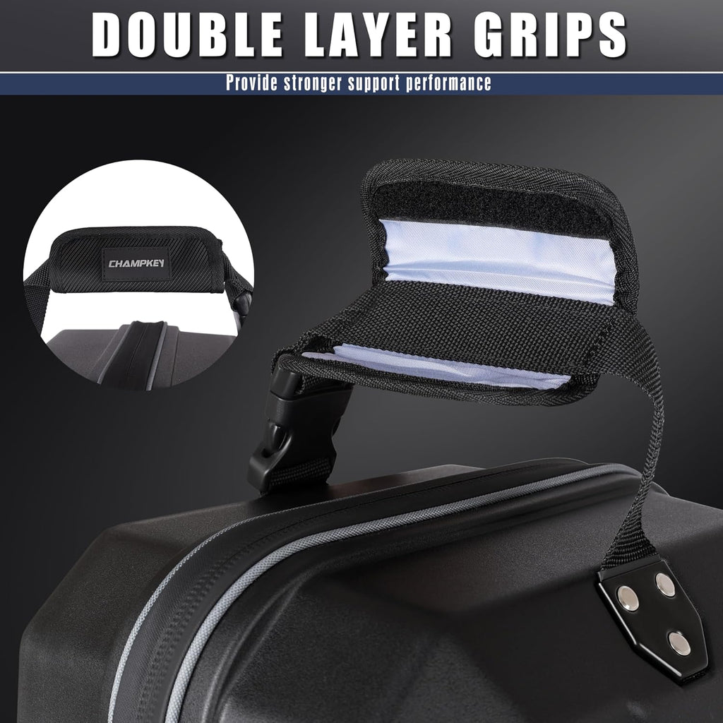 CHAMPKEY Premium Soft-Padded Golf Travel Bags for Airlines - Travel Golf Gags for Airlines with Premium Oxford Fabric and Oversized Wheels