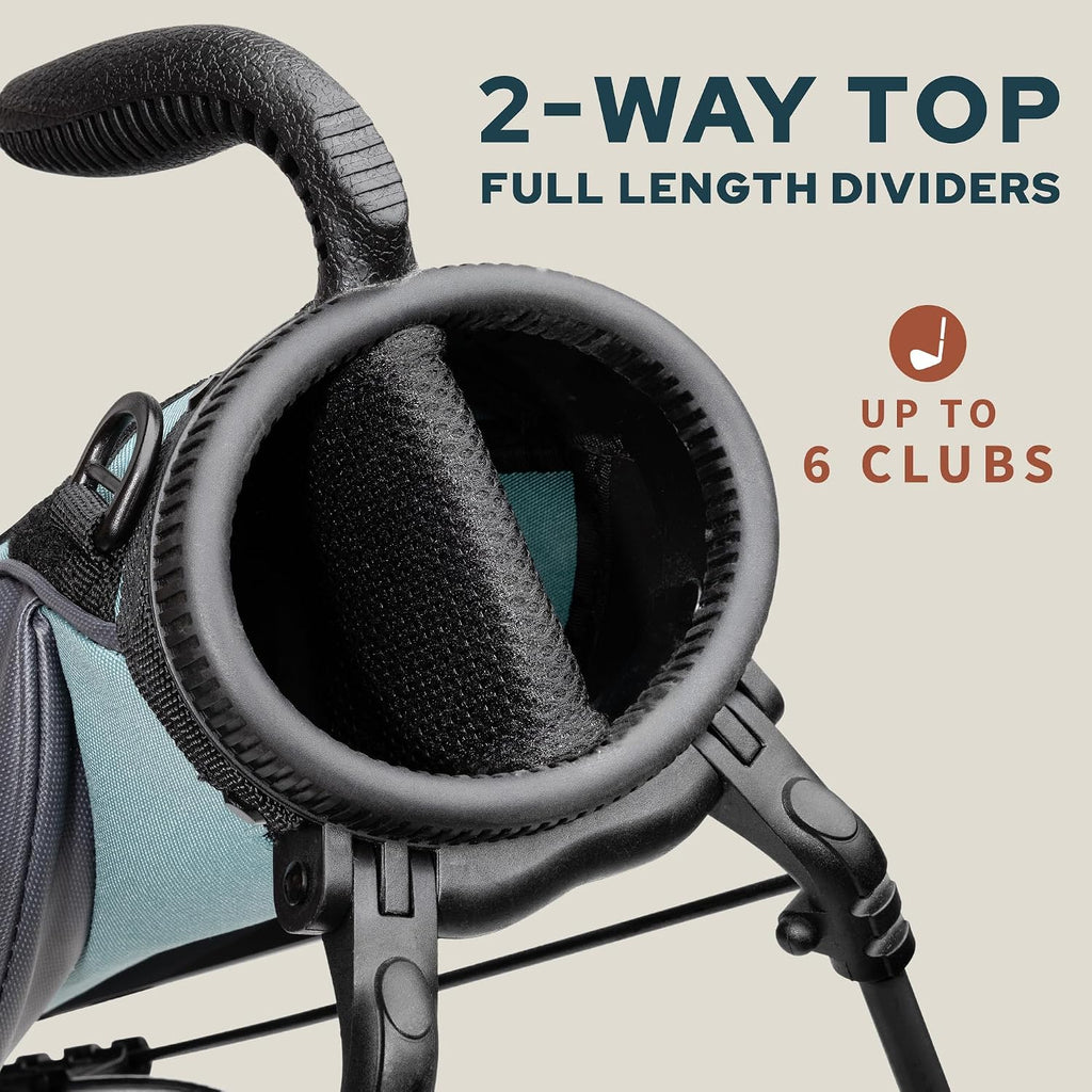 The Original Sunday Golf Loma Bag – Lightweight Golf Bag with Strap & Stand, Easy to Carry Pitch n Putt Stand Bag for Driving Range, Par 3 & Executive Courses, 31 Inches