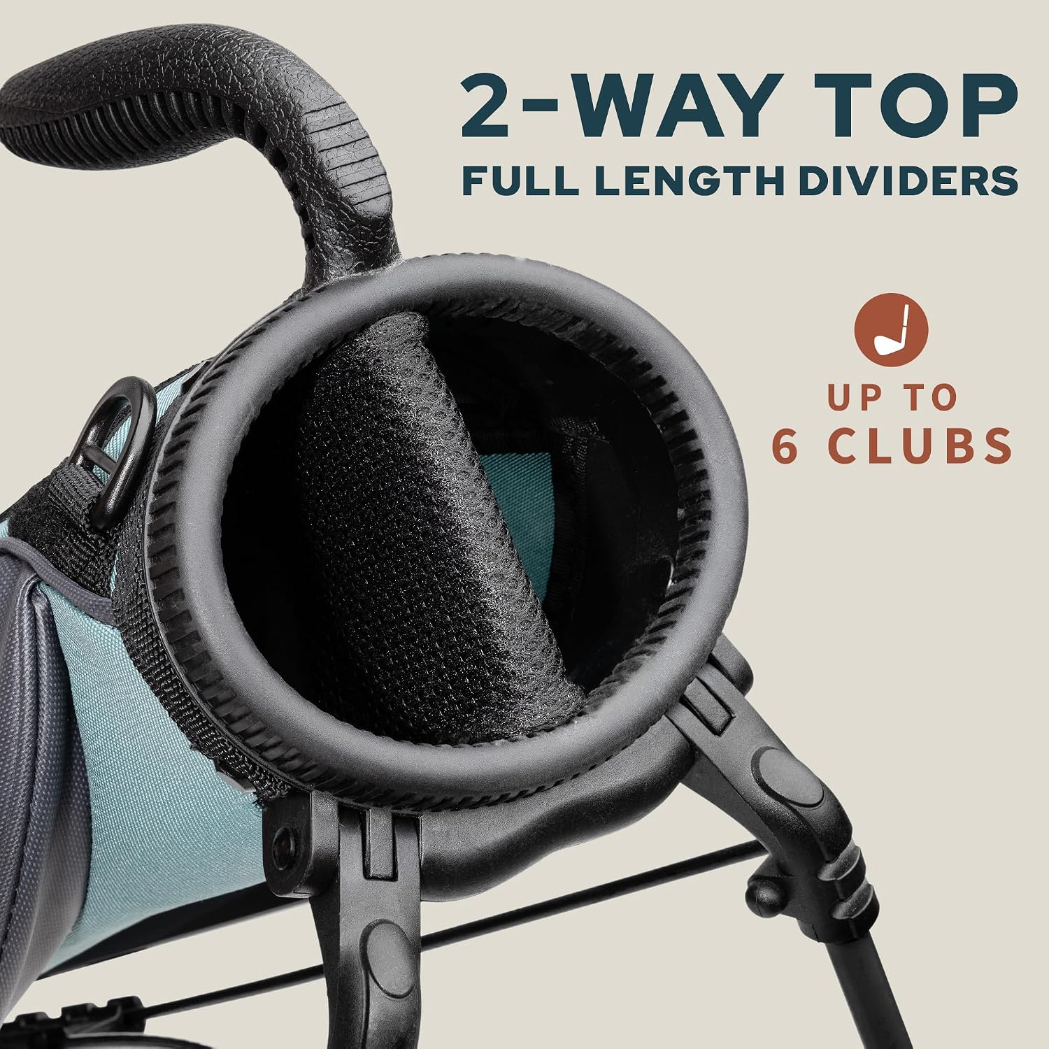 The Original Sunday Golf Loma Bag – Lightweight Golf Bag with Strap & Stand, Easy to Carry Pitch n Putt Stand Bag for Driving Range, Par 3 & Executive Courses, 31 Inches
