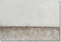 NANKAI Art 30x45 inch Hand-Painted White and Grey Minimalist Oil Painting Large Canvas Painting Modern Abstract Art Home Office Wall Decoration Painting