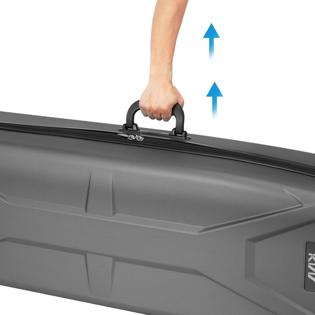 KVV Solid ABS Shell Hard Sided Golf Travel Case with Super Easy Rolling Wheels Ultimate Protection