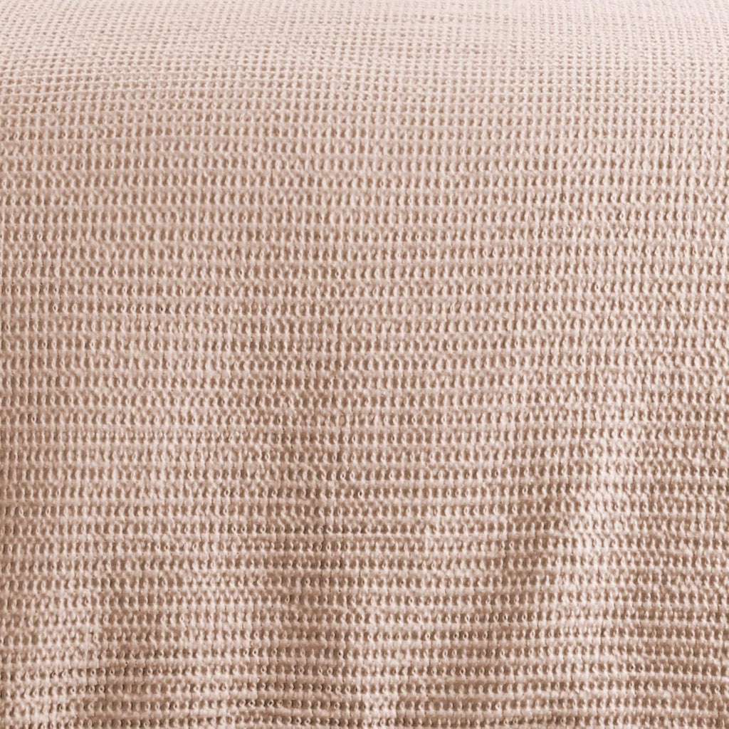 Levtex Home Cloud Waffle Queen Duvet Cover Set (90x94in) with 2 Pillow Shams (26x20in) - Solid Waffle Cotton Texture - Blush - 100% Cotton Queen Size Duvet Cover Set - Soft, Pre-Washed