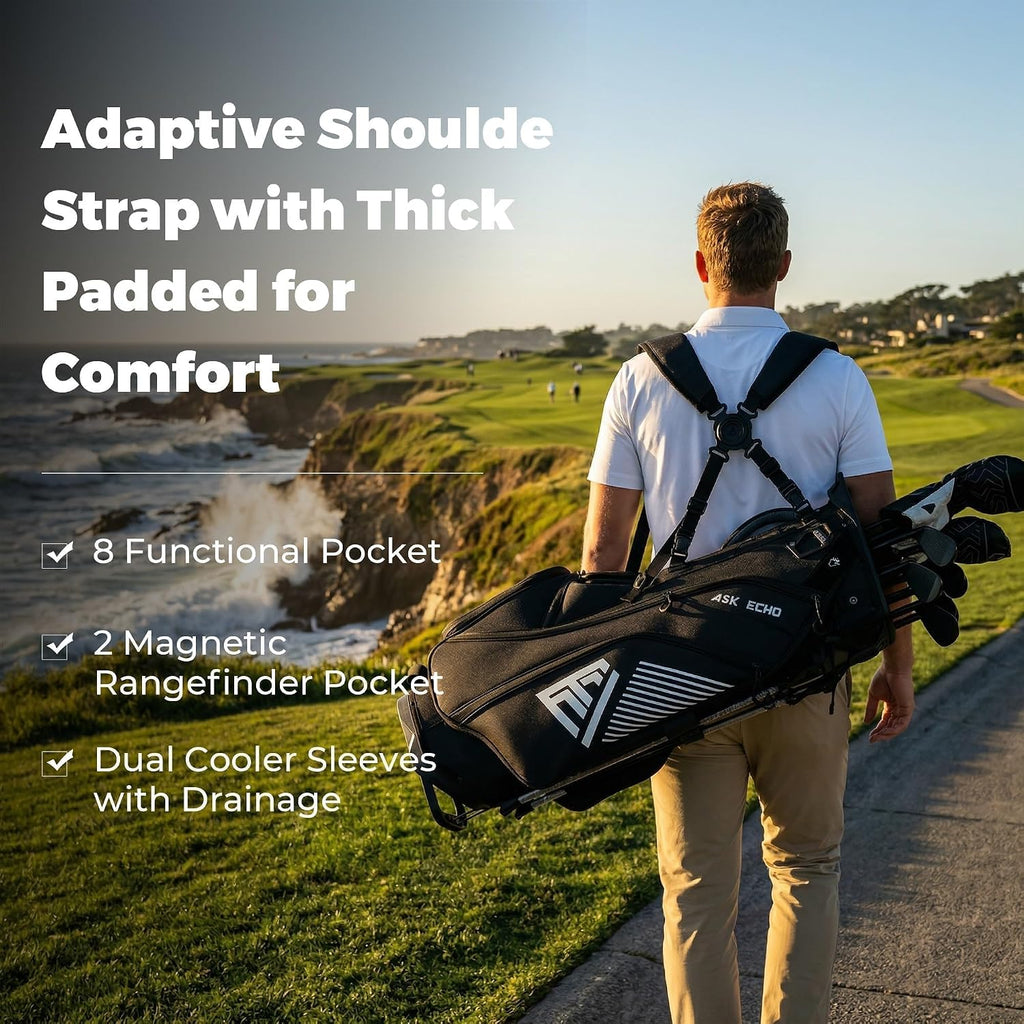 ASK ECHO Soundless 14-Way Hybrid Stand Bag for Men & Women
