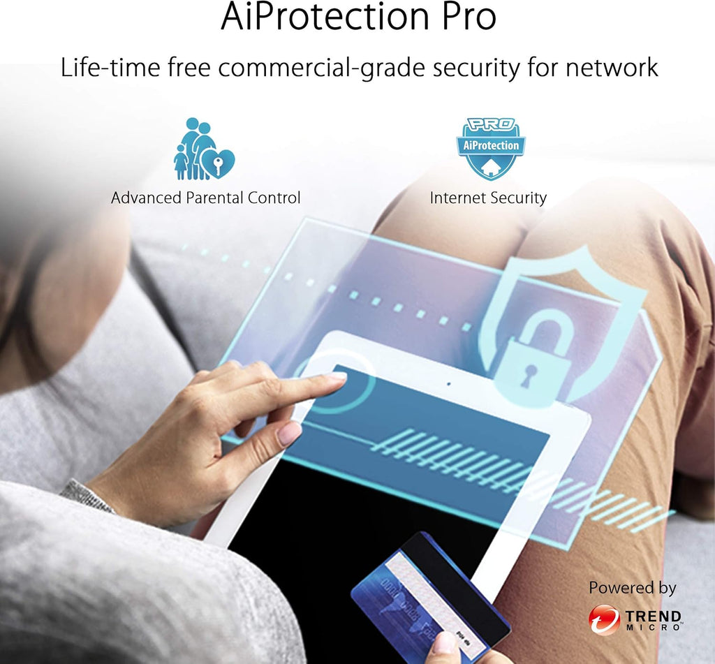 ASUS ZenWiFi AX Whole-Home Tri-Band Mesh WiFi 6 System (XT8) - 2 Pack, Coverage up to 5,500 sq.ft or 6+Rooms (Renewed)