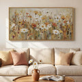 Large Framed Vintage Botanical Wall Art for Living Room, Neutral Rustic Floral Canvas Painting Prints, Retro Cottage Core Flower Picture for Farmhouse Bedroom Dining Room Office Wall Decor, 30x60 Inch