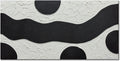 zoinart Hand-Painted Black and White Abstract Oil Paintings Modern Canvas Wall Art, Minimalist Texture Artwork for Living Room Bedroom Office Wall Decor Ready to Hang