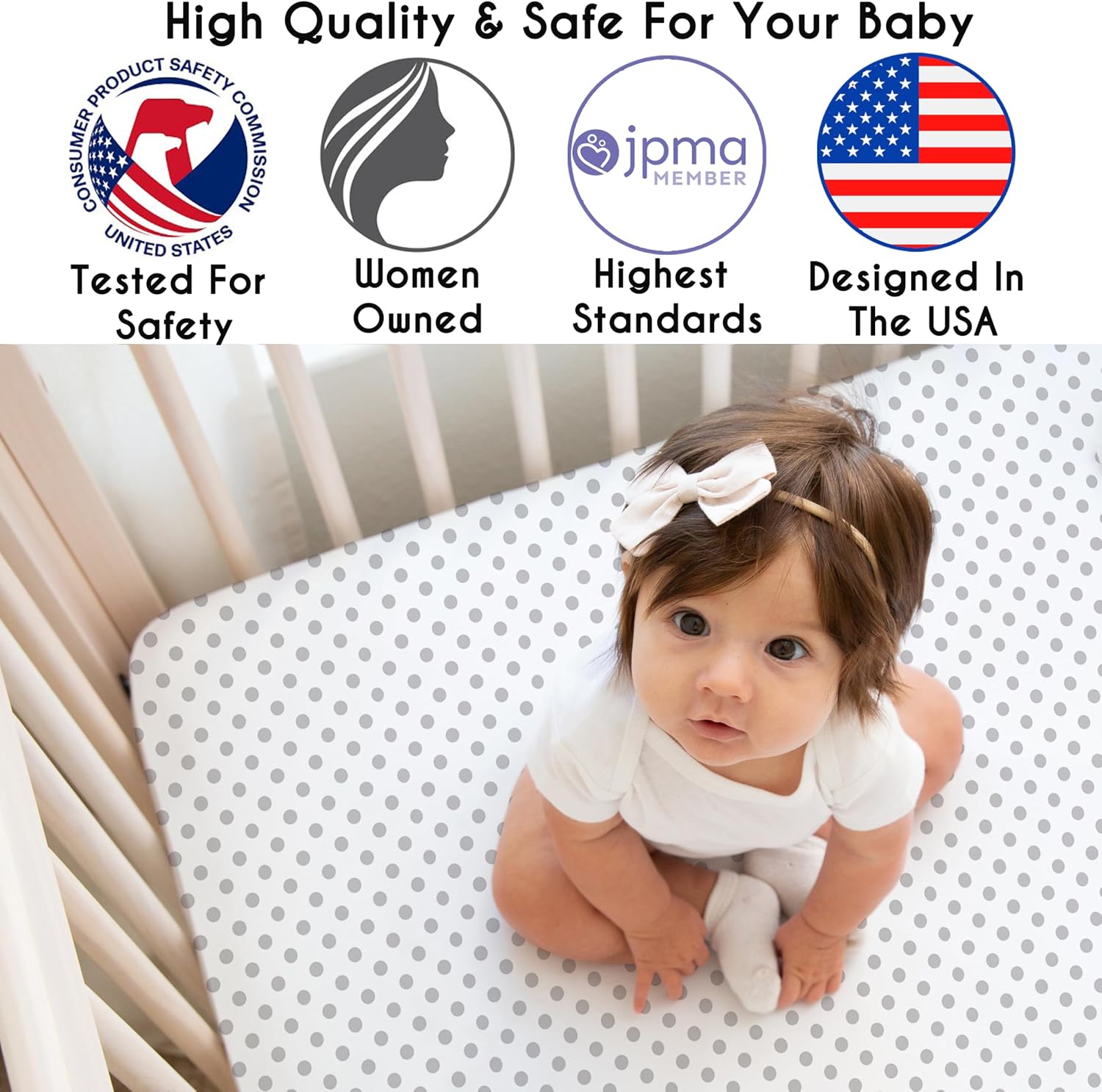 Sweet Jojo Designs 5-Piece Baby Crib Bedding Set (Purple Boho Floral) for Girls, Infants/Nursery incl. Blanket, Fitted Sheet & Crib Skirt (Lavender, Bohemian Shabby Chic, Flower, Farmhouse, Polka Dot)