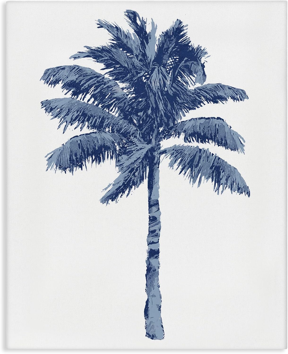 Stupell Industries Modern Palm Tree in Blue Canvas Wall Art Design by Kristen Drew, 36 x 48
