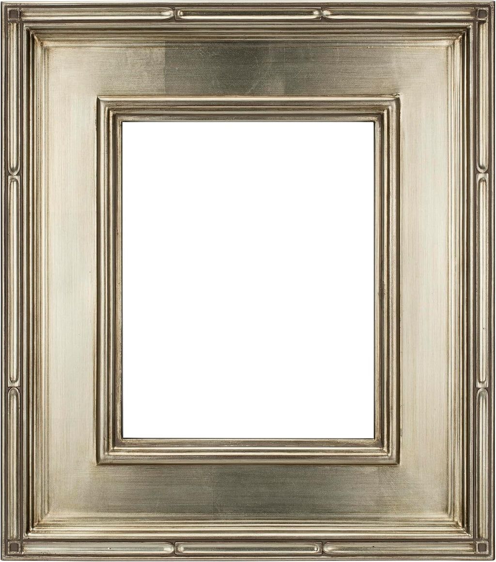 Creative Mark Museum Plein Aire Ornate Picture Frame - 16x20 - Silver Leaf - Pack of 1, High-End Antique Style Frames - Open Back with No Glass or Backing