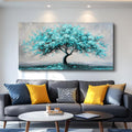 KELIYUAN Framed Wall Art For Living Room Large Wall Decor For Bedroom Modern Office Decorations Paintings Blue Green Tree Wall Pictures Artwork Room Canvas Prints Home Decor Aesthetic 30'x60'