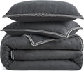UGG Braid King Size Quilt Set – 3 Piece King Quilt Bedding Set with 2 Shams, Soft Lightweight Bedspread Coverlet for Home & Bedroom, Black Ink (Devon)