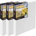 Creative Mark The Edge Deluxe Cotton 1-1/2' Deep Stretched Canvas for Painting, 48x72 Pack of 3, 14oz. Primed Weight, Universal Archival Priming, Medium Tooth, Hand-Stretched Canvas for Painters