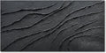 NANKAI Art Thick Texture Black Minimalist Oil Painting, 24x48 Inches, Contemporary Art, Home Office Wall Decoration