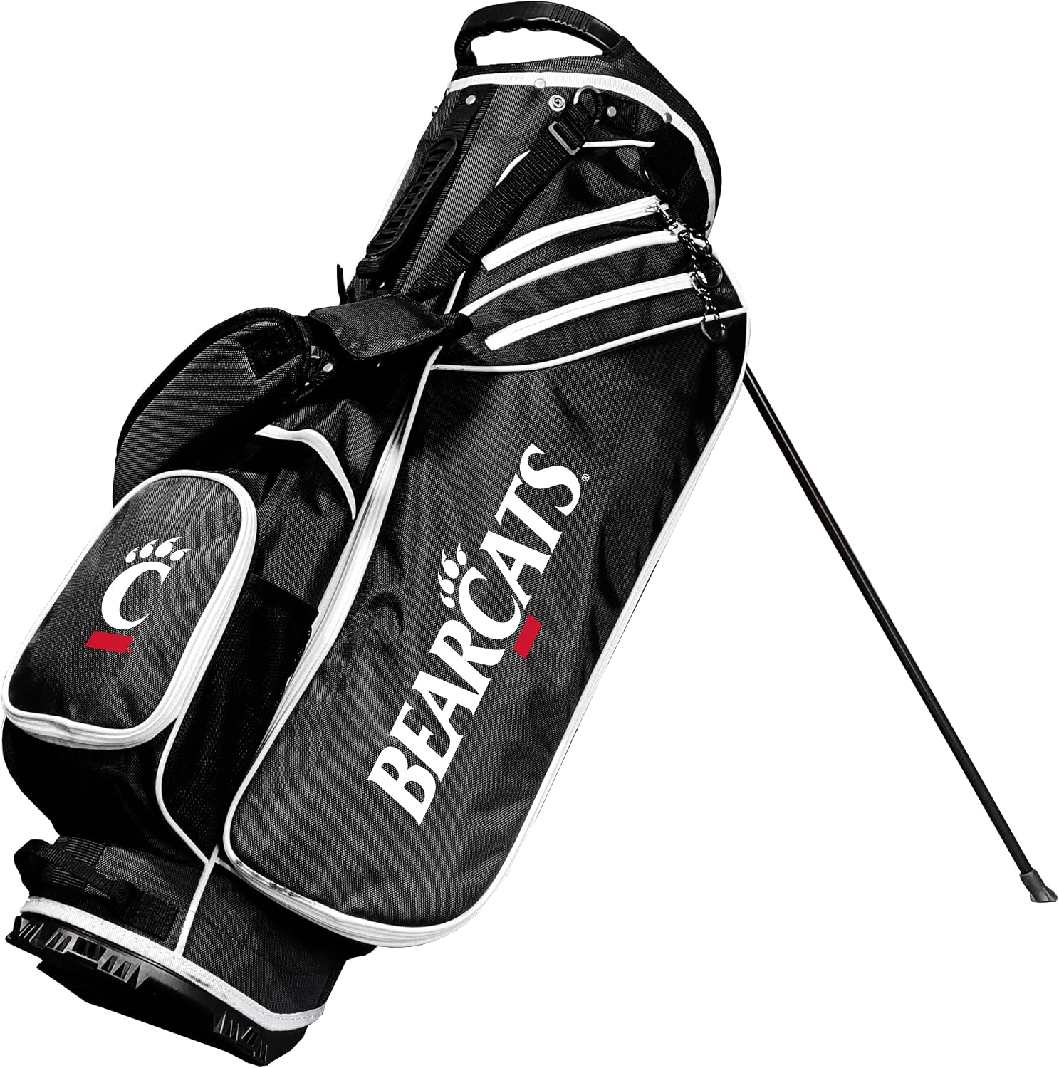 Team Golf NCAA Birdie Stand Golf Bag, Lightweight, 14-Way Club Divider, Spring Action Stand, Insulated Cooler Pocket, Velcro Glove and Umbrella Holder & Padded Handles