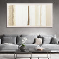 Neutral Wall Art Decor Modern Canvas Art Wall Decor Brown And White Artwork for Walls Oversized Wall Art Prints Large Wall Art for Living Room 29'X58' for Room Bedroom Office Decor