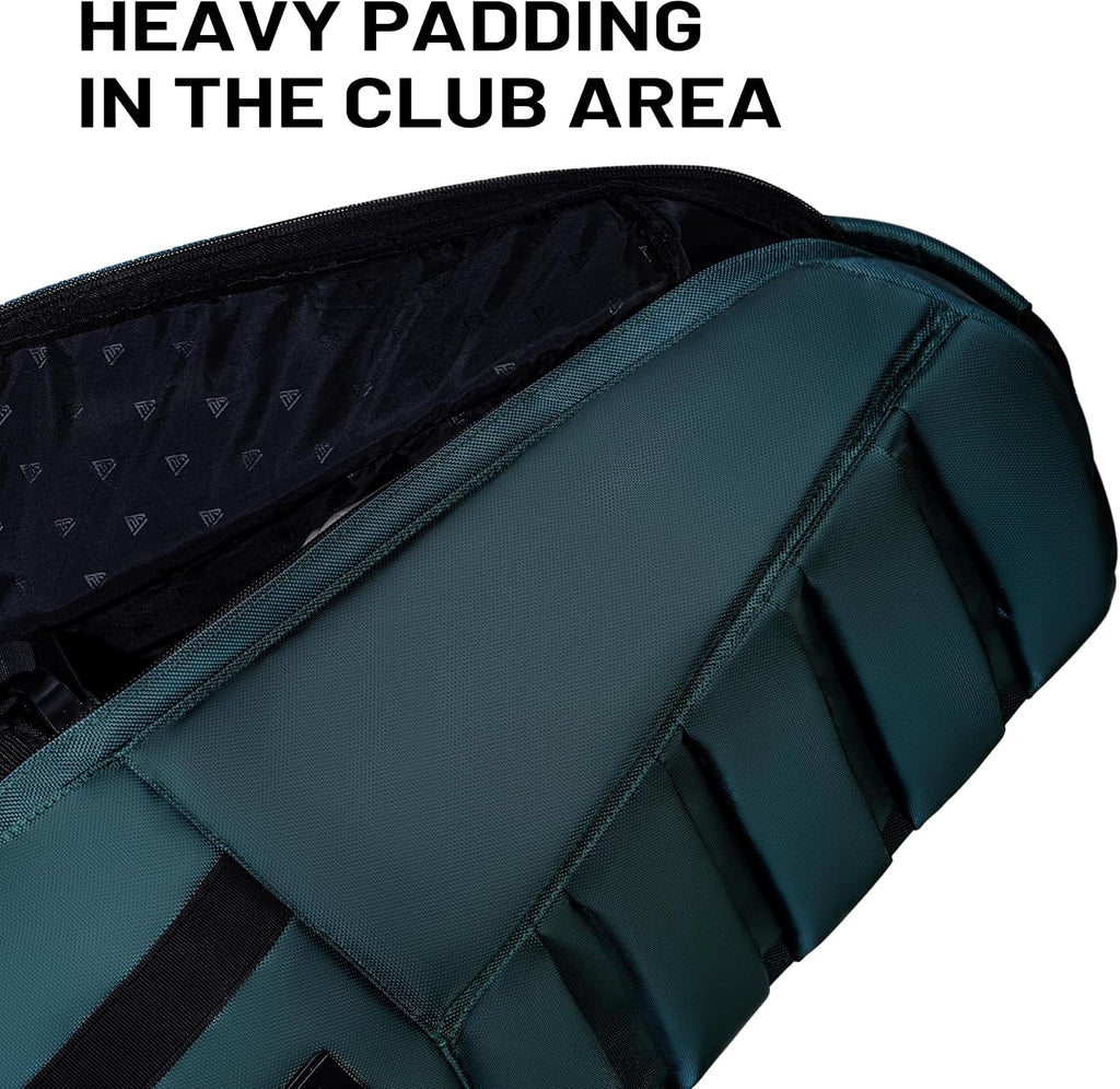 ASK ECHO Locklink StableRoller Golf Travel Bag with 4-Wheel Rolling System, Extendable Support Stand Legs