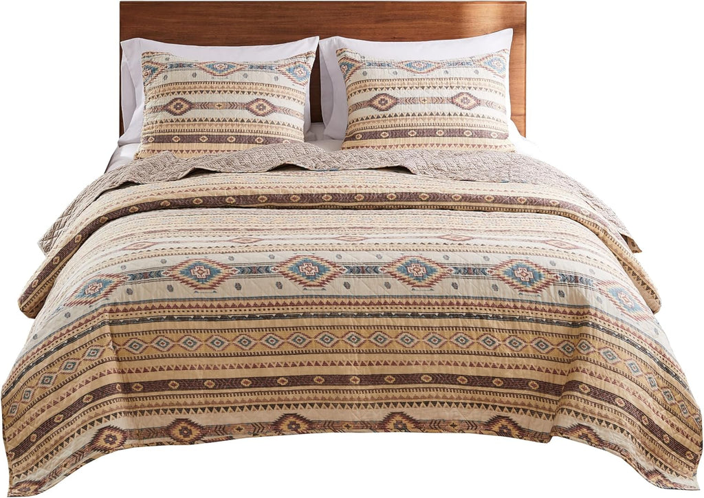 Barefoot Bungalow Phoenix Quilt Set, 2-Piece Twin/XL, Tan (Pack of 2)