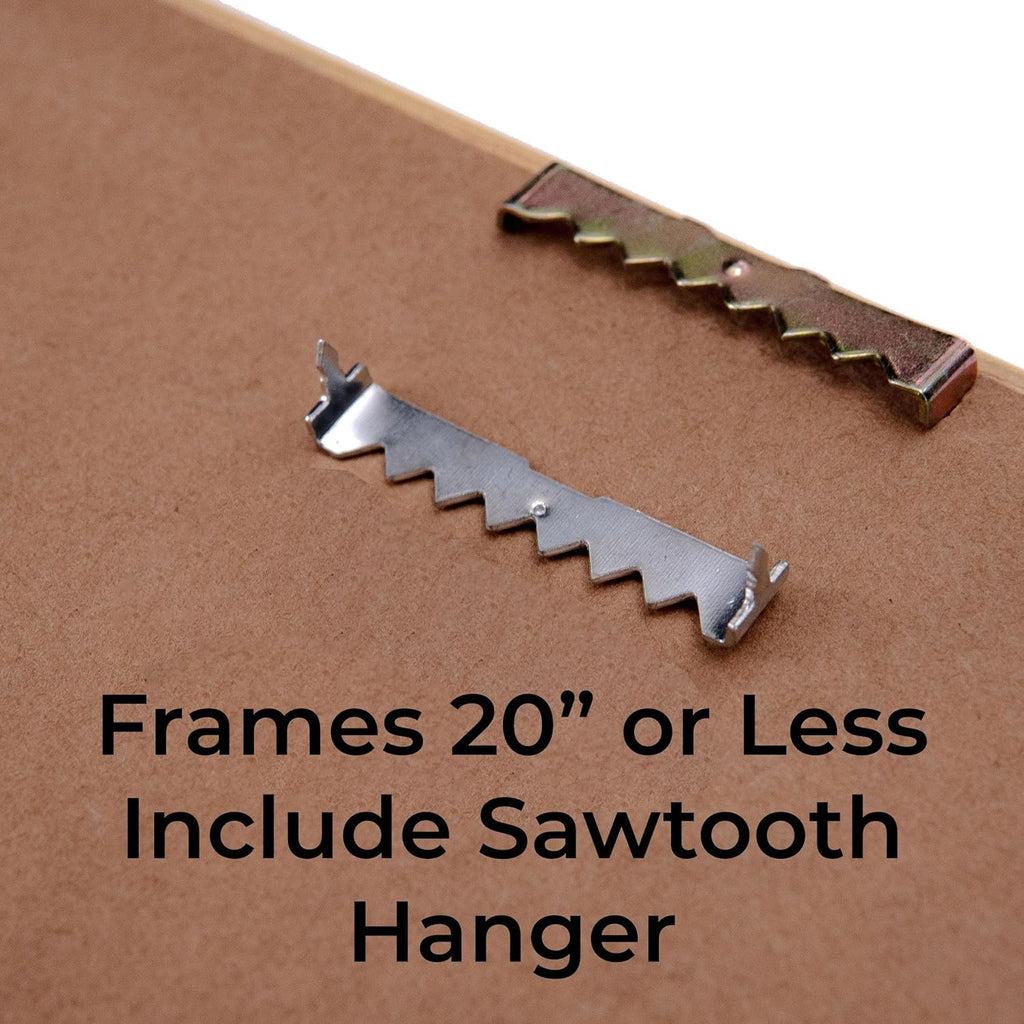 16x40 Canvas Frame Black Solid Wood Floater Frame Width 1.5 Inches | Interior Frame Depth 0.875 Inches | Austin Contemporary Canvas Frame Complete with Canvas Clips & Hanging Hardware