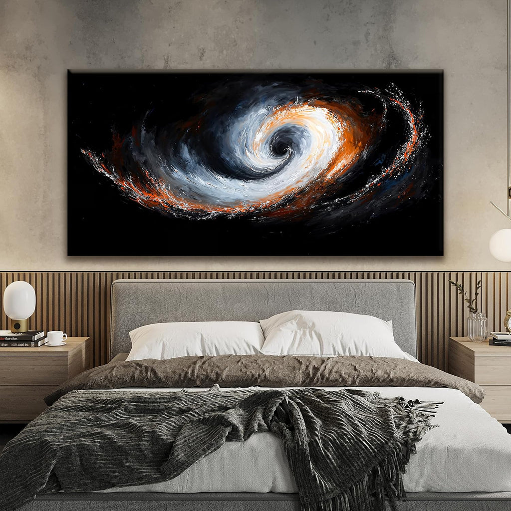QSQ Large Abstract Wall Art For Living Room Canvas Art Wall Decor Print Abstract Black White Wall Art Painting Prints Picture For Bedroom Office Home Decor 29 × 58 In