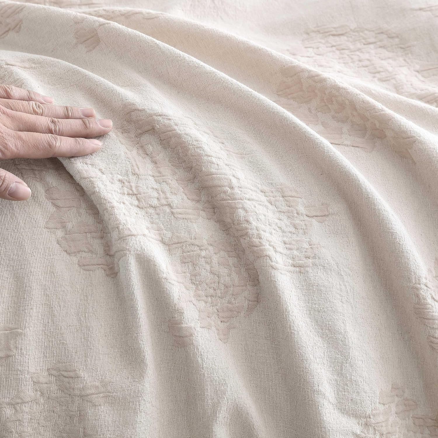 Vera Wang - Comforter Set, Luxurious Bedding Set with Matching Shams, Floral Design, Chic Room Essentials (Roses Beige, Queen)