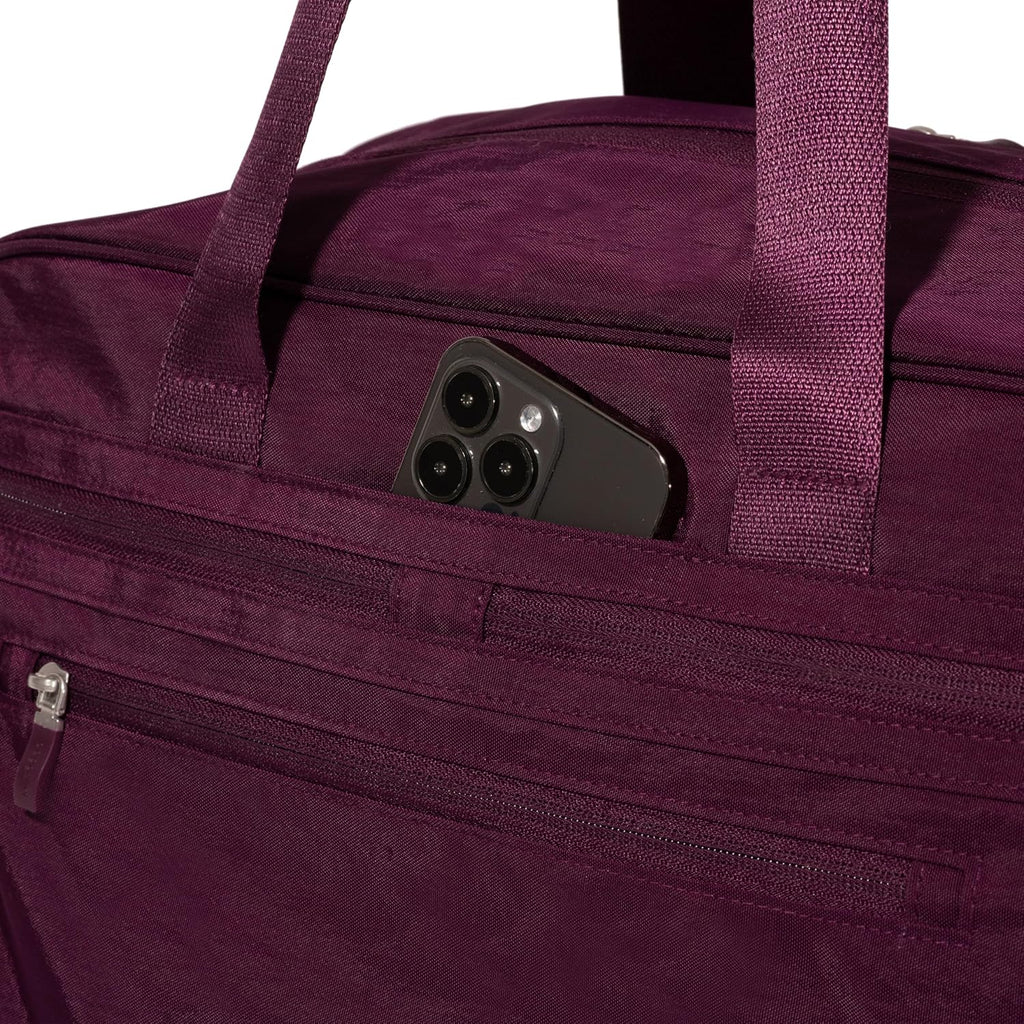 Baggallini Weekender Expandable Duffel - Lightweight 11x17 Inch Overnight Travel Bag