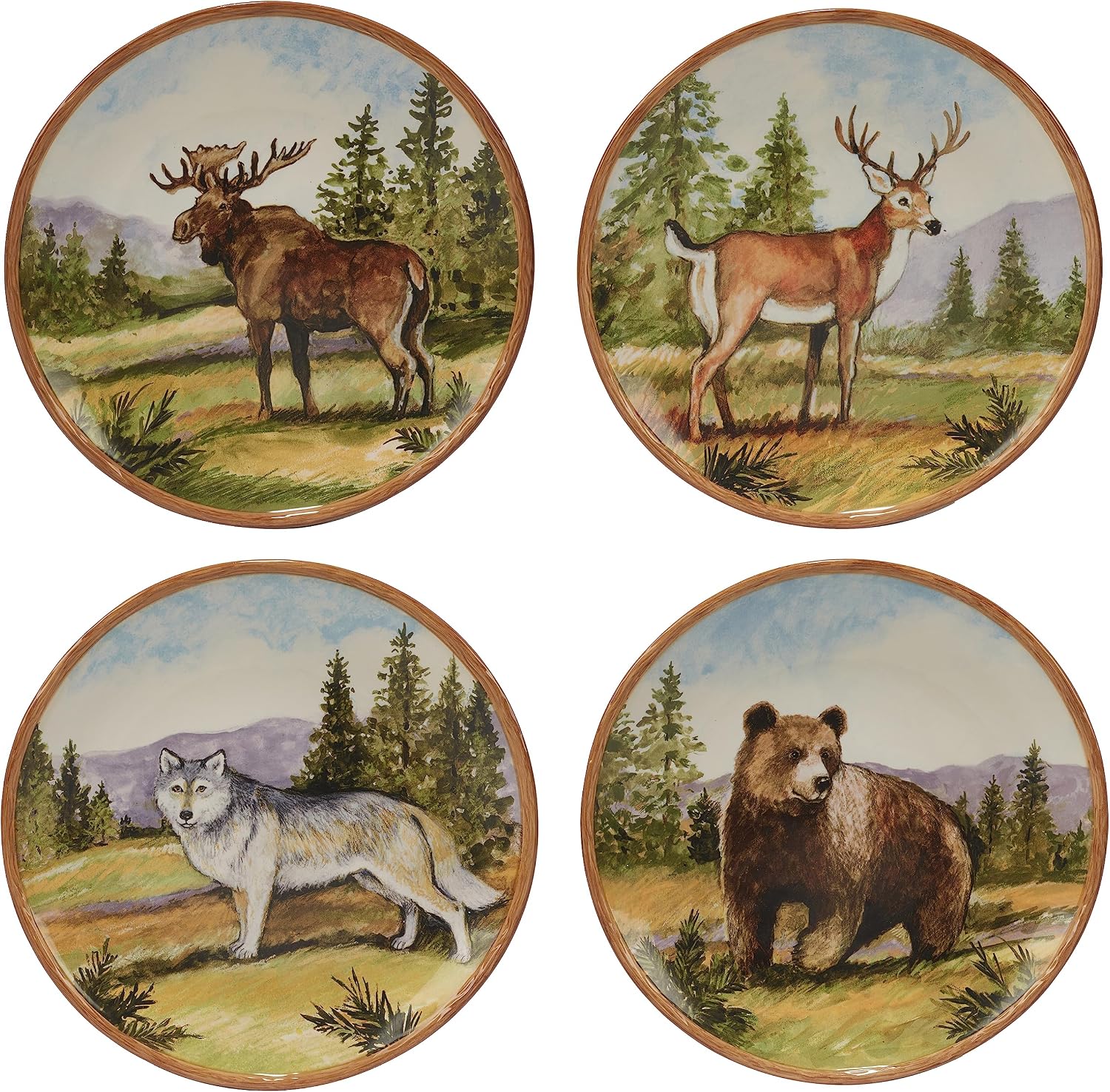 Certified International Mountain Summit 16pc Dinnerware Set, Service for 4