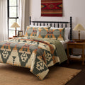 Pendleton Full/Queen Quilt Set – 100% Cotton 3 Piece Quilt Set with Shams, Soft Lightweight Bedding for Queen Size Bed, Sage Green Patterned Comforter Alternative, Queen Bedding Set (Siskiyou)