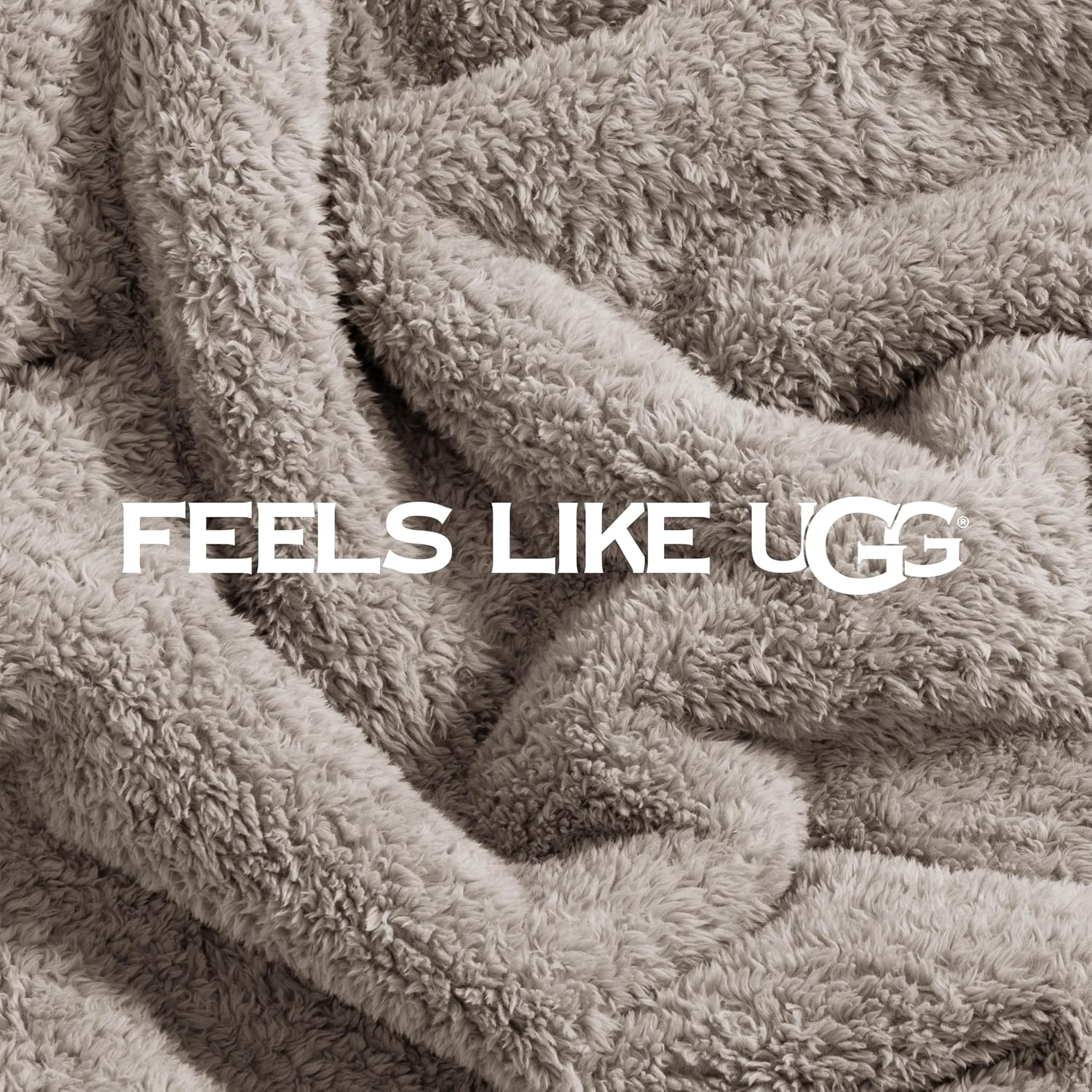 UGG Whitecap King Blanket for Bed, Fleece Cozy Soft Blanket, Luxury Warm Extra Large Throw for Couch, Washable Bedding King Size, Bedding Essentials, 110' x 90', Seal Grey