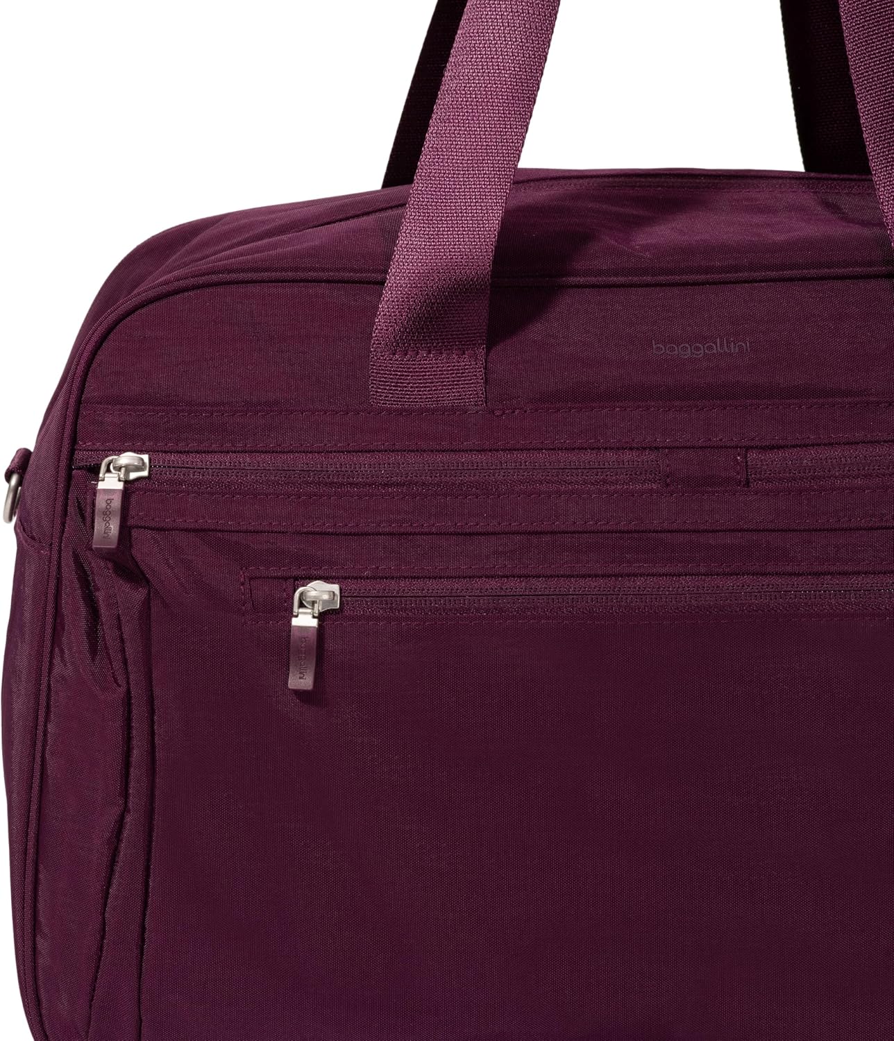 Baggallini Weekender Expandable Duffel - Lightweight 11x17 Inch Overnight Travel Bag