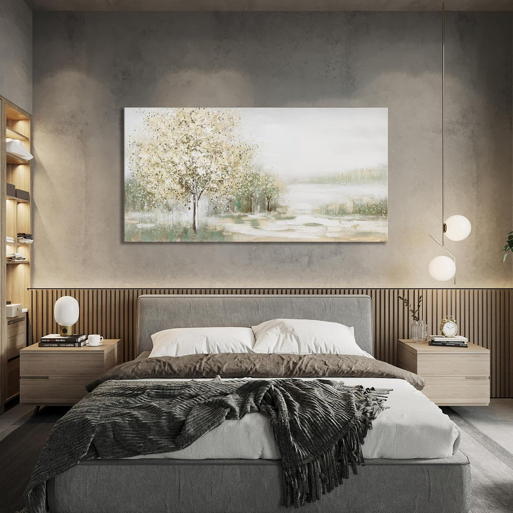 Canvas Wall Art Decor Large Green Wall Art for Living Room Natural Landscape Wall Art Decor Canvas Art Wall Decor Oversized Wall Art Prints for Room Bedroom Office Decor 29'X58'