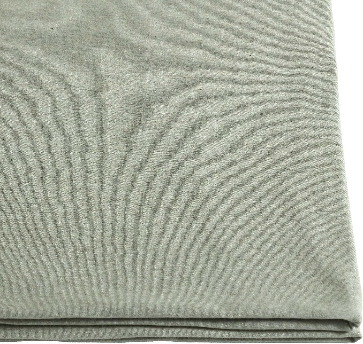 Calvin Klein - King Size Sheets Set, Naturally Soft Cotton-Blend Melange Jersey Bedding - Bed Sheets with Matching Pillowcases & Fitted Sheet (Modern Cotton Green)