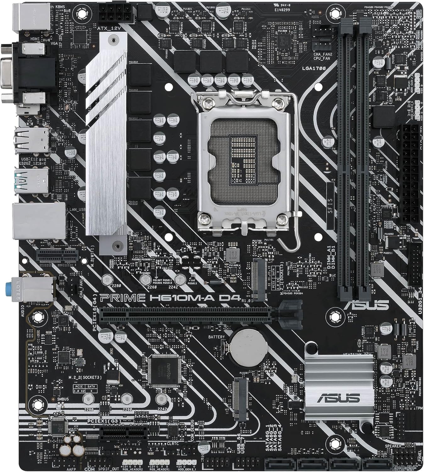 ASUS Prime H610M-A D4-CSM LGA 1700 Micro ATX DDR4 Motherboard