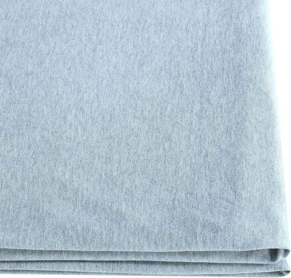 Calvin Klein - King Size Sheets Set, Naturally Soft Cotton-Blend Melange Jersey Bedding - Bed Sheets with Matching Pillowcases & Fitted Sheet (Modern Cotton Aqua)