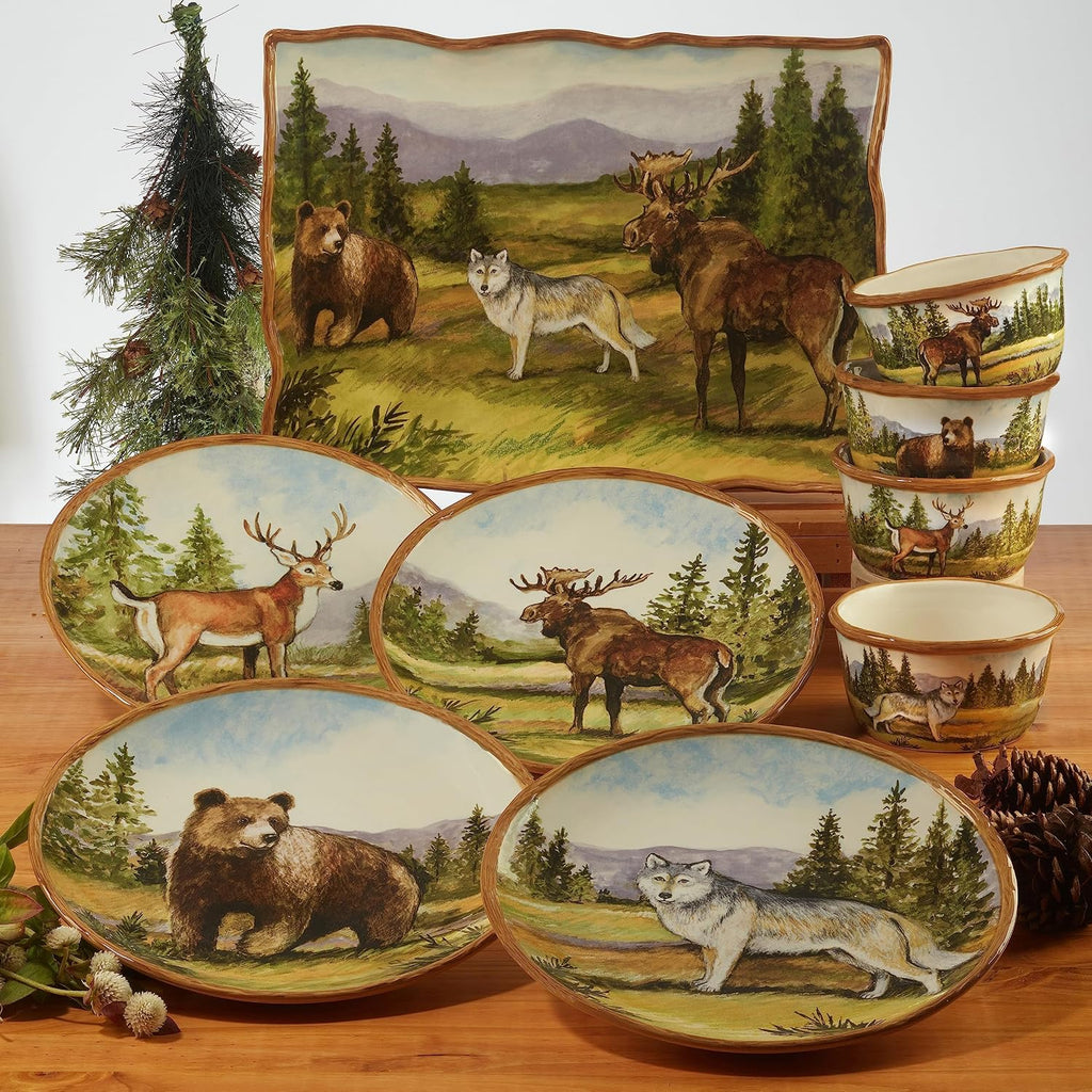 Certified International Mountain Summit 16pc Dinnerware Set, Service for 4