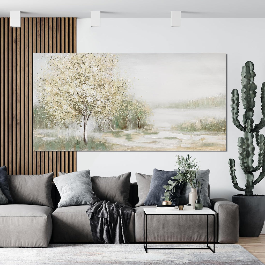 Canvas Wall Art Decor Oversized Landscape Wall Art Decor Green Wall Art for Living Room Natural Canvas Art Wall Decor Oversized Wall Art Prints For Walls Home Office Wall Decorations 39'X78'