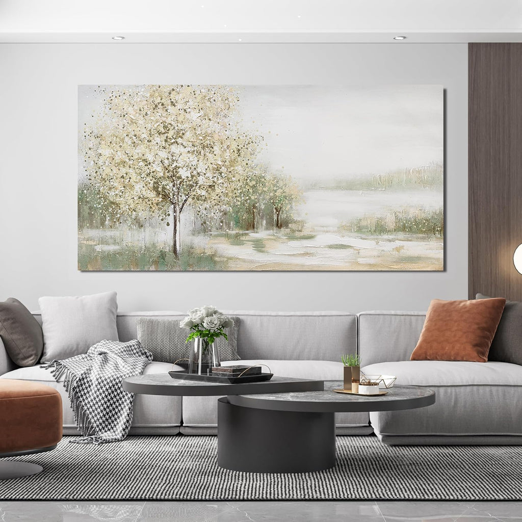 Canvas Wall Art Decor Oversized Green Wall Art for Living Room Natural Landscape Wall Art Decor Canvas Art Wall Decorations Large Wall Art Prints For Walls Home Office Wall Decor 35'X70'
