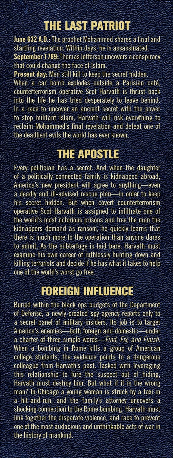 Brad Thor Collectors' Edition #3: The Last Patriot, The Apostle, and Foreign Influence (The Scot Harvath Series)