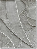 Art Hand Painted White Thick Texture Abstract Art Oil Painting Modern Canvas Wall Decoration 40x28 inches