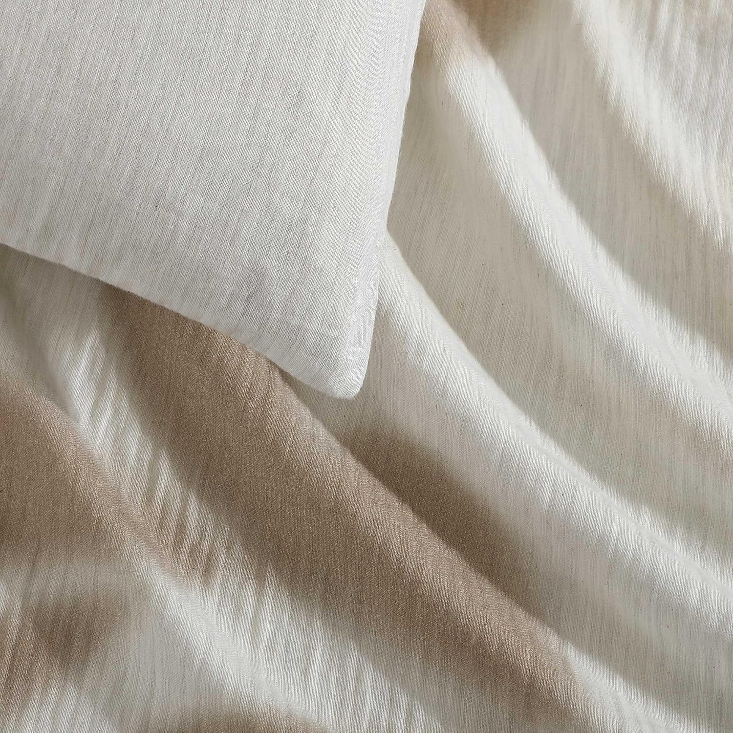 Calvin Klein - King Duvet Cover Set, Soft Cotton Bedding with Matching Shams, Floral Bed Essentials, Oeko-Tex Certified (Shadow Branches Beige, King)