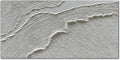 NANKAI Art A thickly Textured White Abstract Oil Painting Depicting a Beach Wave Landscape. Artwork Suitable for Decorating The Interior Wall as a Decorative Piece 24x48 inches