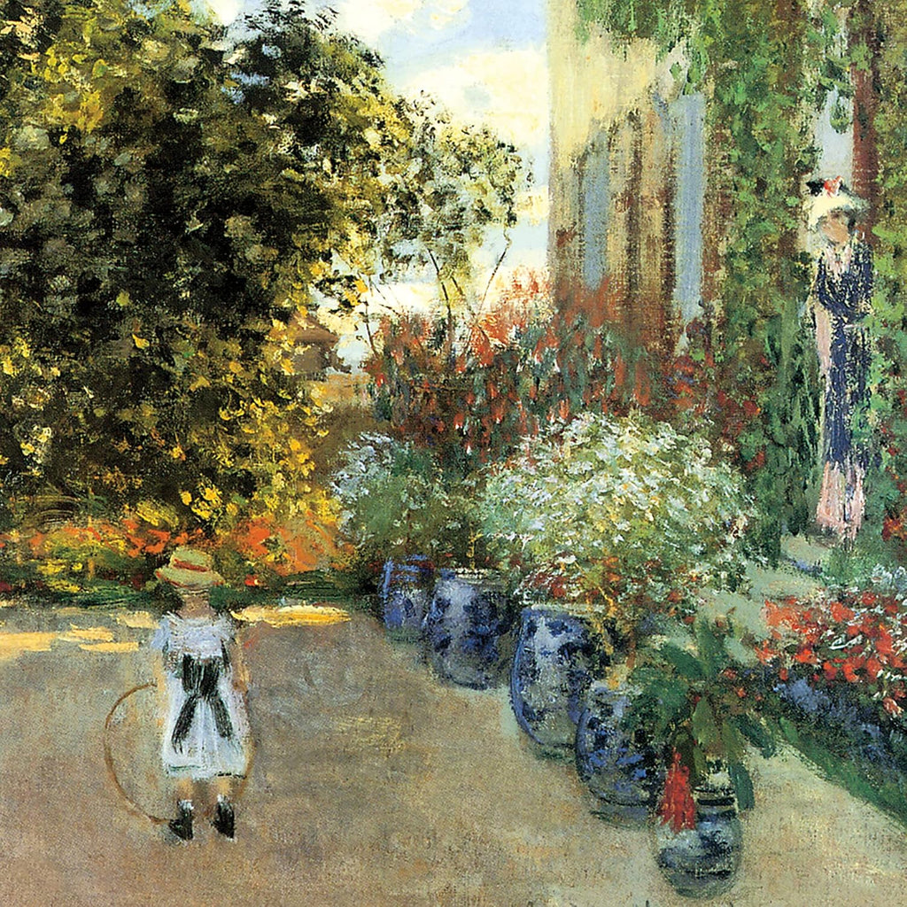 Design Toscano Monet's Artist's House at Argenteuil, 1873 Wall Art Painting, Grande, 44x38 Inch, Giclee Canvas, Gold Resin Frame
