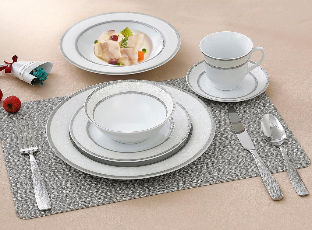 Lorenzo Sirena 57-Piece Dinnerware Set, Service for 8