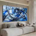 Abstract Wall Art Decor Oversized Wall Art Pictures for Living Room Abstract Canvas Art Wall Decor Modern Large Blue Wall Art Prints Black and White Wall Art Decor Bedroom Office Decor 29' X 58'
