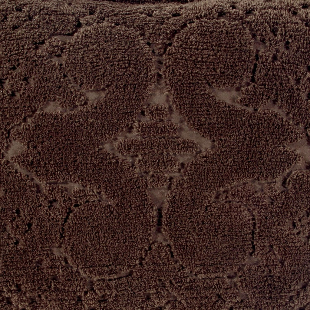 Better Trends Chenille Bedspreads Twin Size, Chocolate 100% Cotton Chenille Medallion Design Tufted Bedding Coverlet Soft Lightweight, 96'x110' with 1 PC Sham 2 Pieces Set Ashton Collection