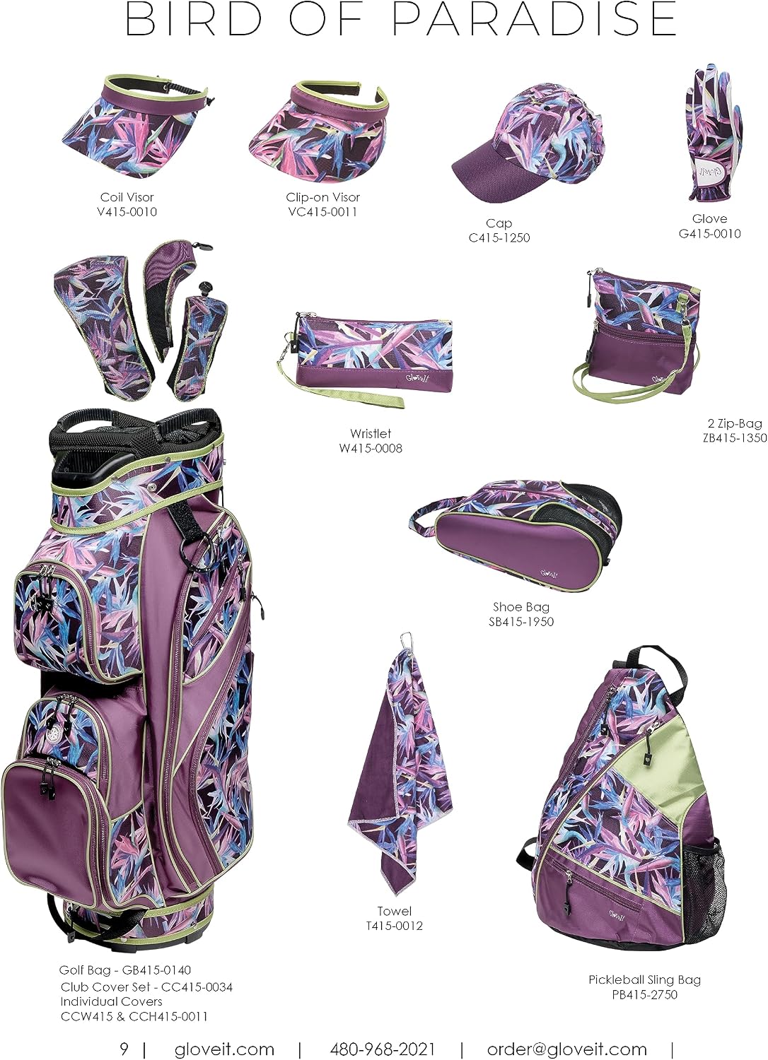 Glove It Women's Golf Bag, Lightweight Golf Cart Bag for Ladies