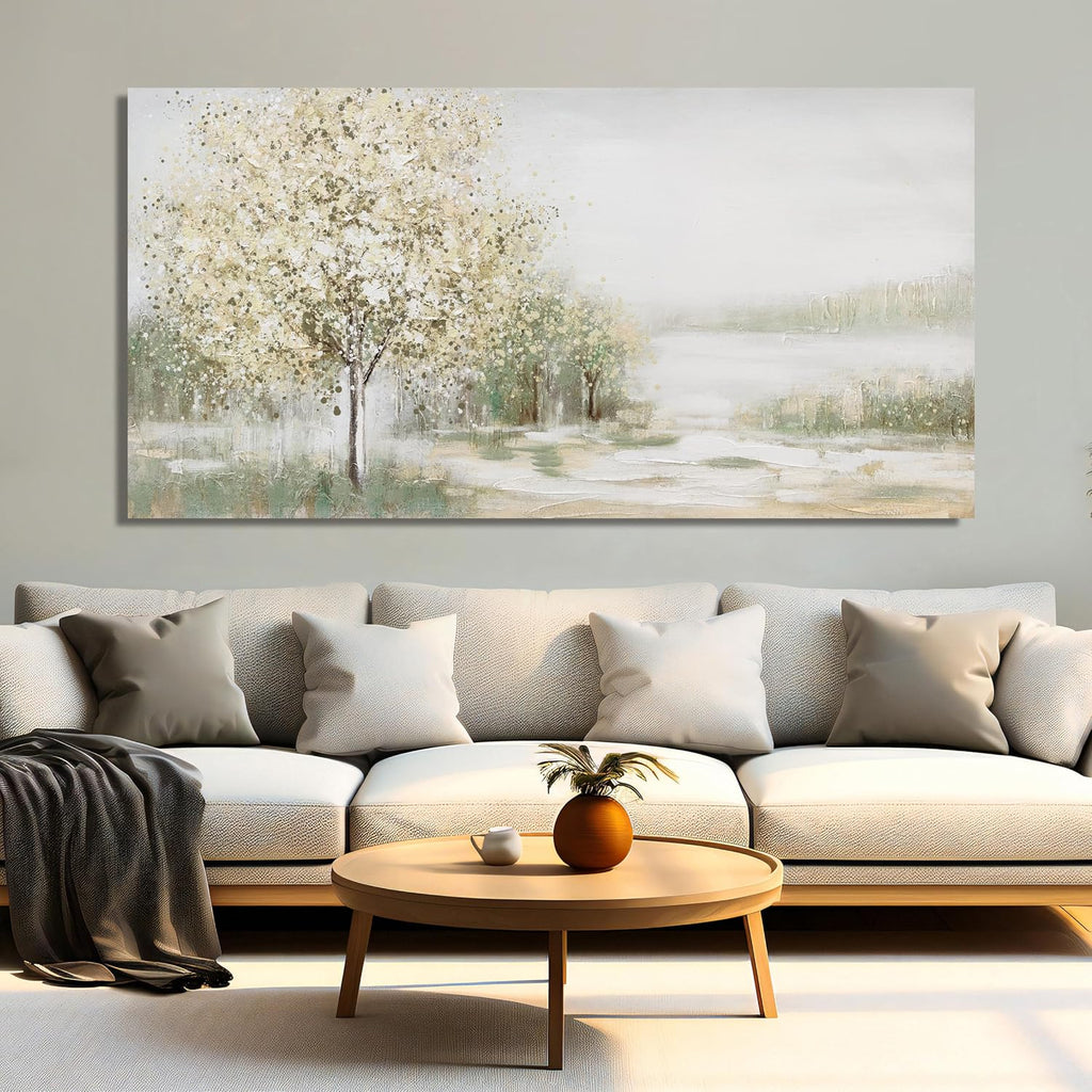 Canvas Wall Art Decor Large Green Wall Art for Living Room Natural Landscape Wall Art Decor Canvas Art Wall Decor Oversized Wall Art Prints for Room Bedroom Office Decor 29'X58'